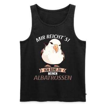 Albatross Albatrosse Albatros - Männer Premium Bio Tank Top - Schwarz - Vorne - AI Model Male 178 light (178cm)