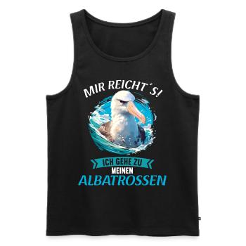 Albatross Albatrosse Albatros - Männer Premium Bio Tank Top - Schwarz - Vorne - AI Model Male 178 light (178cm)