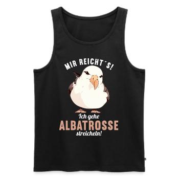 Albatross Albatrosse Albatros - Männer Premium Bio Tank Top - Schwarz - Vorne - AI Model Male 178 light (178cm)