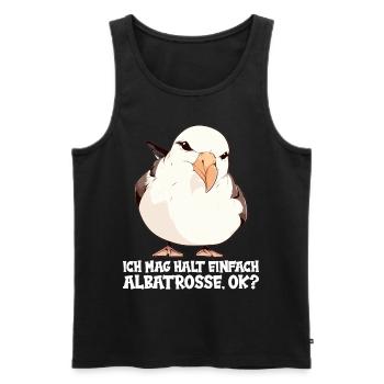 Albatross Albatrosse Albatros - Männer Premium Bio Tank Top - Schwarz - Vorne - AI Model Male 178 light (178cm)