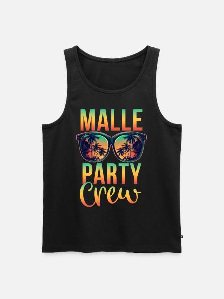 Malle Party Crew - Men's Premium Organic Tank Top - black