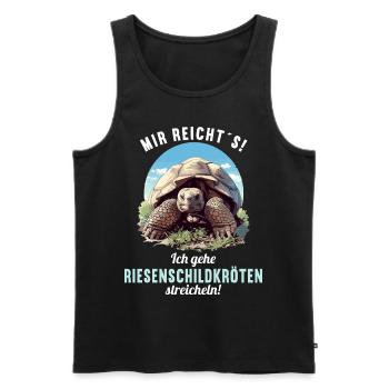 Giant tortoises Giant tortoise - Men's Premium Organic Tank Top - black - Front - AI Model Male 178 light (178cm)