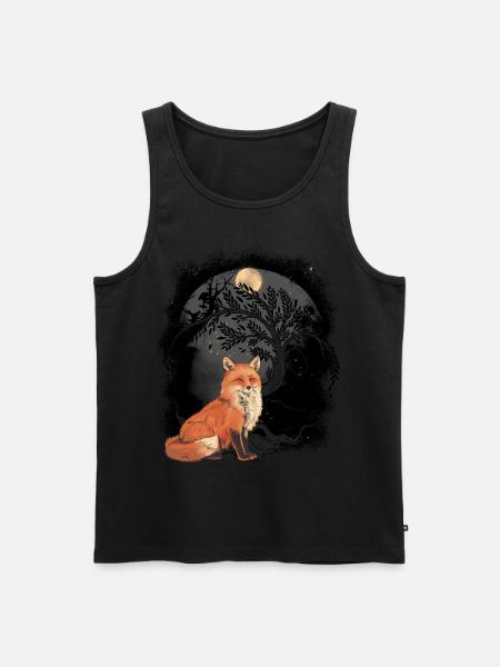 Mystic Fox Foxes - Men's Premium Organic Tank Top - black