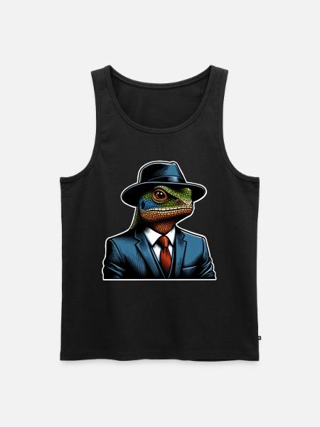 lizard - Men's Premium Organic Tank Top - black
