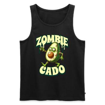 Zombie Avocat Zombie Cado - Débardeur bio Premium Homme - noir - Devant - Michal (187cm)