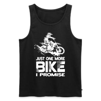 Juste une moto de plus que je promets moto de motocross - Débardeur bio Premium Homme - noir - Devant - Michal (187cm)