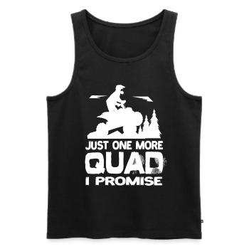 Just One More Quad I Promise Quad AtV Quads - Men's Premium Organic Tank Top - black - Front - AI Model Male 178 light (178cm)