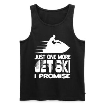 Just One More Jet Ski I Promise Jet Ski Jet Skis - Men's Premium Organic Tank Top - black - Front - AI Model Male 178 light (178cm)