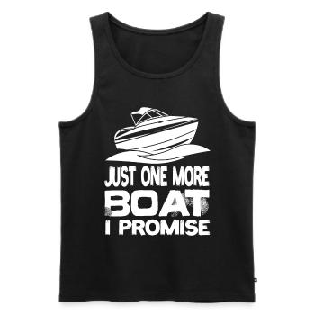 Juste un bateau de plus que je promets bateau yacht bateau à moteur - Débardeur bio Premium Homme - noir - Devant - Michal (187cm)
