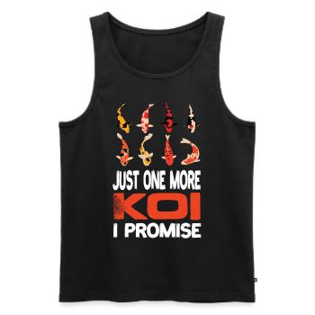 Juste un autre koi je promets Koi Kois Koi Fish - Débardeur bio Premium Homme - noir - Devant - Michal (187cm)