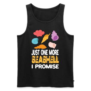 Juste un autre coquillage de coquillage que je pormise coquillages - Débardeur bio Premium Homme - noir - Devant - Michal (187cm)
