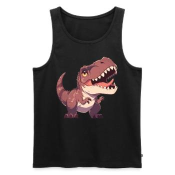 Allosaurier Allosaurus - Männer Premium Bio Tank Top - Schwarz - Vorne - AI Model Male 178 light (178cm)