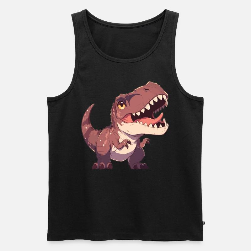 Allosaurier Allosaurus - Männer Premium Bio Tank Top - Schwarz