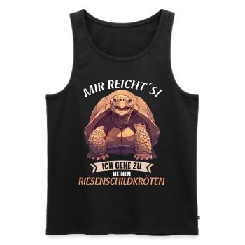 Giant tortoises Giant tortoise - Men's Premium Organic Tank Top - black - Front - AI Model Male 178 light (178cm)