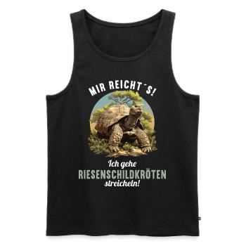Giant tortoises Giant tortoise - Men's Premium Organic Tank Top - black - Front - AI Model Male 178 light (178cm)