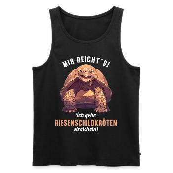 Giant tortoises Giant tortoise - Men's Premium Organic Tank Top - black - Front - AI Model Male 178 light (178cm)