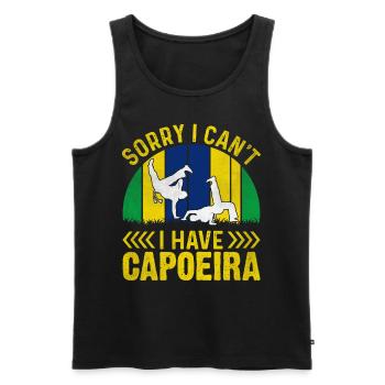 Tut mir leid, ich kann keine Capoeira haben - Männer Premium Bio Tank Top - Schwarz - Vorne - Michal (187cm)