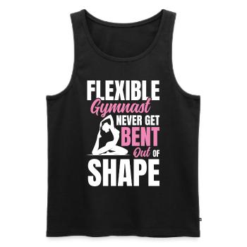 Flexible Gymnast Never Get Bent Out Of Shape - Männer Premium Bio Tank Top - Schwarz - Vorne - AI Model Male 178 light (178cm)