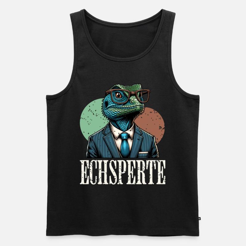 Echsperte - Männer Premium Bio Tank Top - Schwarz