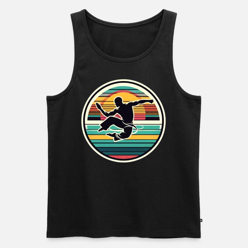 Capoeira - Männer Premium Bio Tank Top - Schwarz