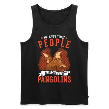 Pangolin cadeau Pangolin - Débardeur bio Premium Homme - noir - Devant - Michal (187cm)