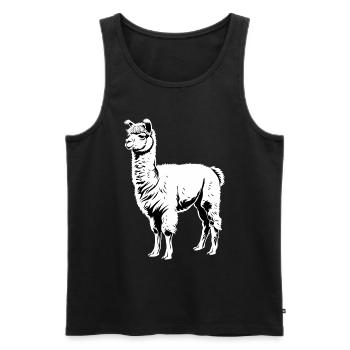 Alpaca Alpacas Alpaca - Men's Premium Organic Tank Top - black - Front - AI Model Male 178 light (178cm)