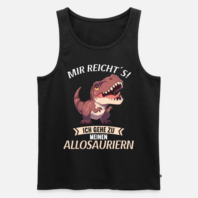 Allosaurier Allosaurus - Männer Premium Bio Tank Top - Schwarz