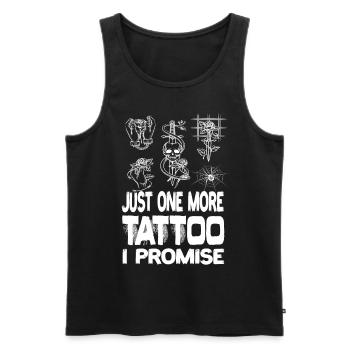 Juste un tatouage de plus, je promets des tatouages tatouage - Débardeur bio Premium Homme - noir - Devant - Michal (187cm)