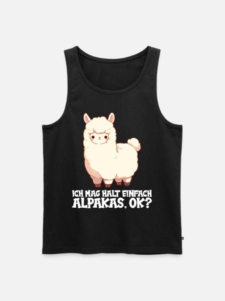Alpaca Alpacas Alpaca - Men's Premium Organic Tank Top - black