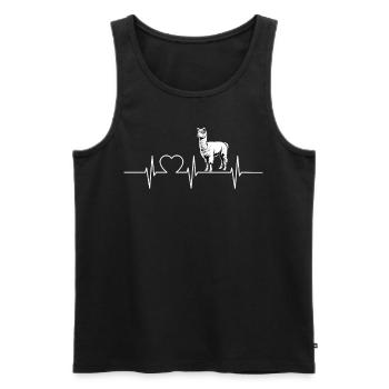 Alpaca Alpacas Alpaca - Men's Premium Organic Tank Top - black - Front - AI Model Male 178 light (178cm)