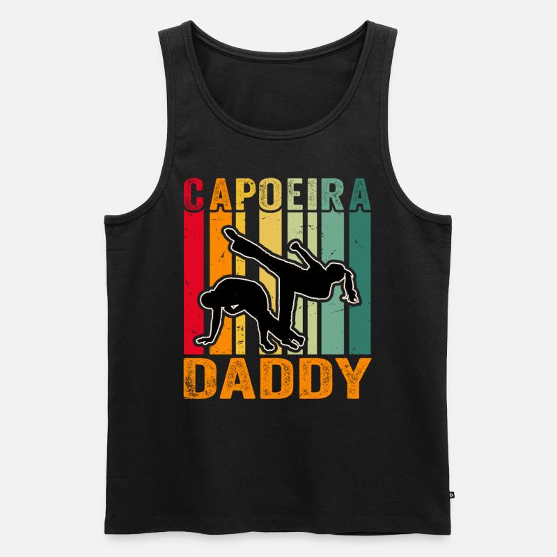Capoeira Papa - Männer Premium Bio Tank Top - Schwarz