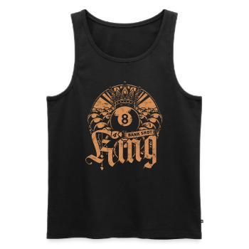 8-Ball Billard Bank Shot King - Männer Premium Bio Tank Top - Schwarz - Vorne - AI Model Male 178 light (178cm)