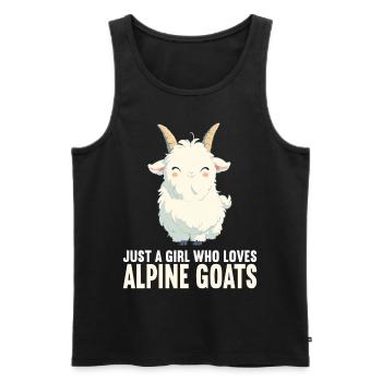 Alpine Goat Bergziegen Bergziege - Männer Premium Bio Tank Top - Schwarz - Vorne - AI Model Male 178 light (178cm)