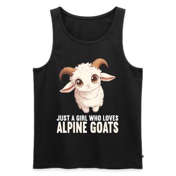 Alpine Goat Bergziegen Bergziege - Männer Premium Bio Tank Top - Schwarz - Vorne - AI Model Male 178 light (178cm)