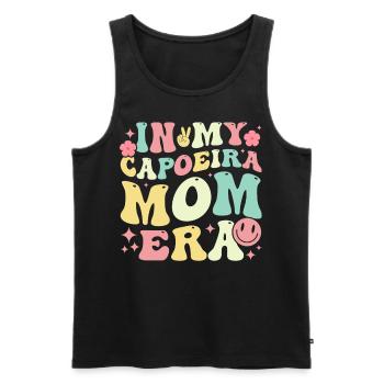 In my Capoeira Mom Era - Men's Premium Organic Tank Top - black - Front - Michal (187cm)