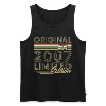 Original 2007 Vintage Retro Birthday Gift - Men's Premium Organic Tank Top - black - Front - Michal (187cm)