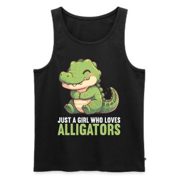 Alligatoren Alligator - Männer Premium Bio Tank Top - Schwarz - Vorne - AI Model Male 178 light (178cm)