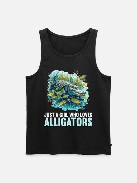 Alligatoren Alligator - Männer Premium Bio Tank Top - Schwarz