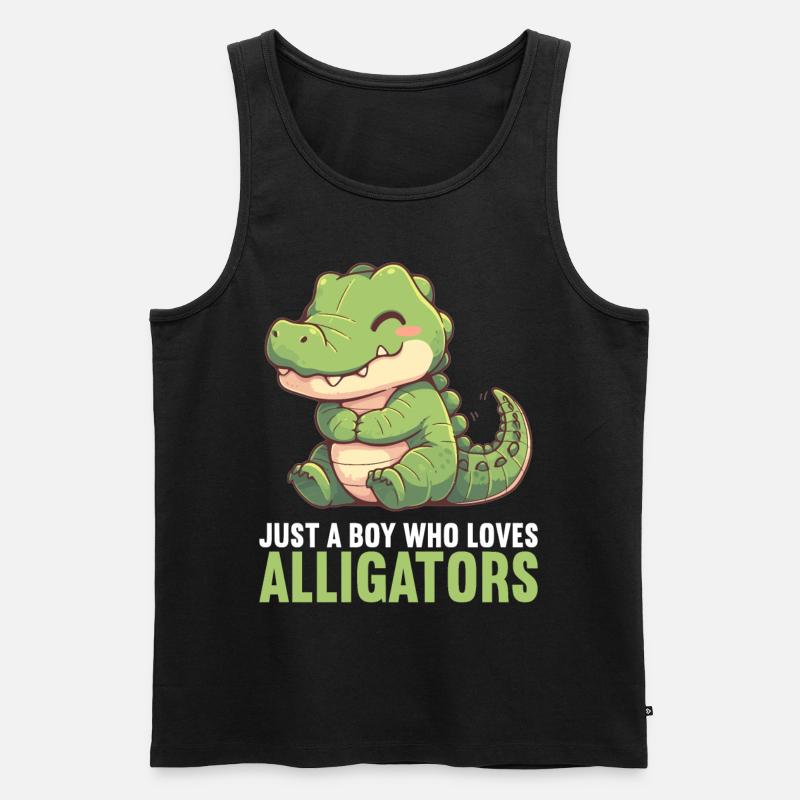 Alligatoren Alligator - Männer Premium Bio Tank Top - Schwarz