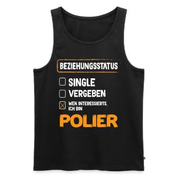 Foreman Relationship Status Foreman Civil Engineering Foreman - Men's Premium Organic Tank Top - black - Front - AI Model Male 178 light (178cm)