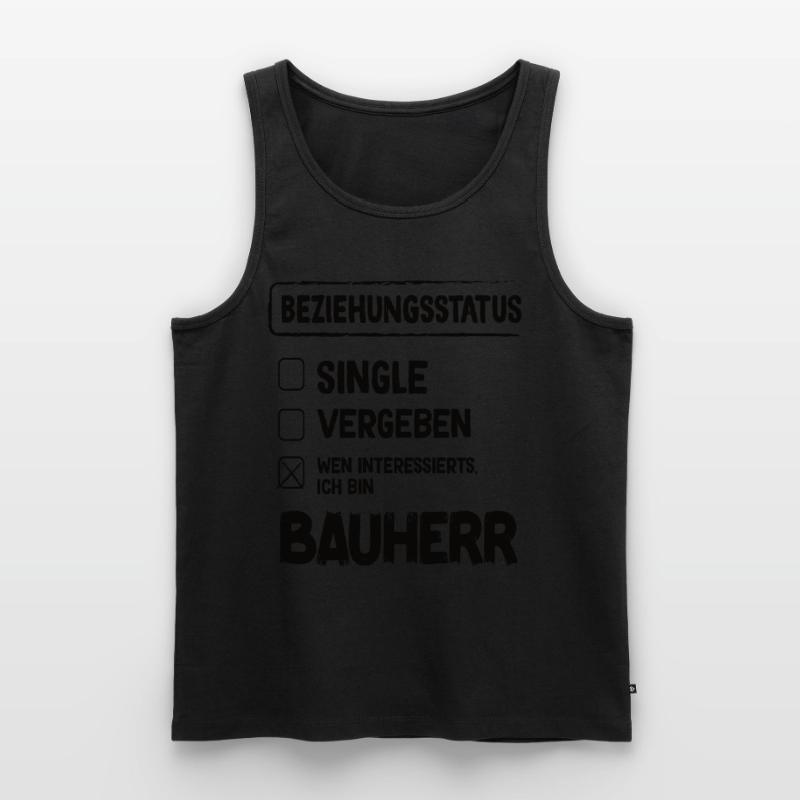 Builder Relationship Status Builder Builder House Construction Men's Premium Organic Tank Top