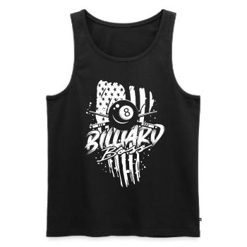 8-Ball Billard - Männer Premium Bio Tank Top - Schwarz - Vorne - AI Model Male 178 light (178cm)