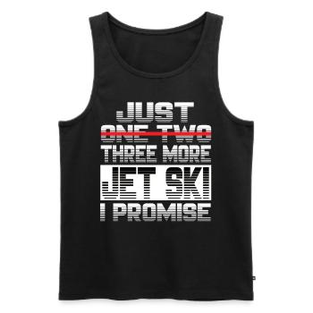 Just One More Jet ski I Promise Jet Ski Jetski - Männer Premium Bio Tank Top - Schwarz - Vorne - AI Model Male 178 light (178cm)