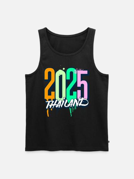 Thailand 2025 Vacation Trip - Men's Premium Organic Tank Top - black