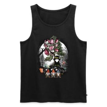Fairy Tale Fairy Tale Character Gnome Wizard Dwarfs Child - Men's Premium Organic Tank Top - black - Front - AI Model Male 178 light (178cm)