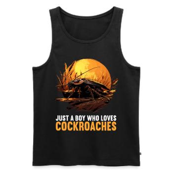 Cockroach cockroaches cockroach - Men's Premium Organic Tank Top - black - Front - AI Model Male 178 light (178cm)