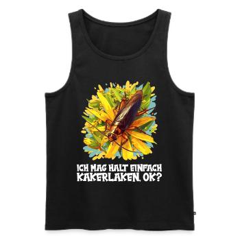 Cockroach cockroaches cockroach - Men's Premium Organic Tank Top - black - Front - AI Model Male 178 light (178cm)