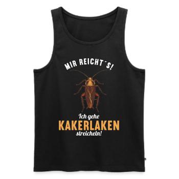 Cockroach cockroaches cockroach - Men's Premium Organic Tank Top - black - Front - AI Model Male 178 light (178cm)