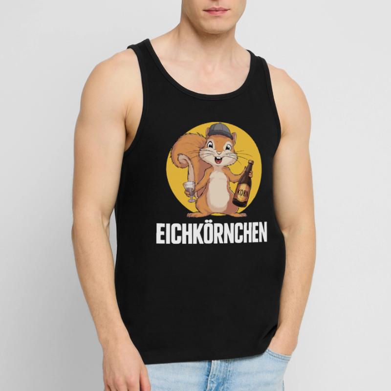 Eichkörnchen Eichhörnchen mit Korn Männer Premium Bio Tank Top