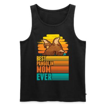 Best Pangolin Mom Ever Pangolin Mama - Men's Premium Organic Tank Top - black - Front - Michal (187cm)